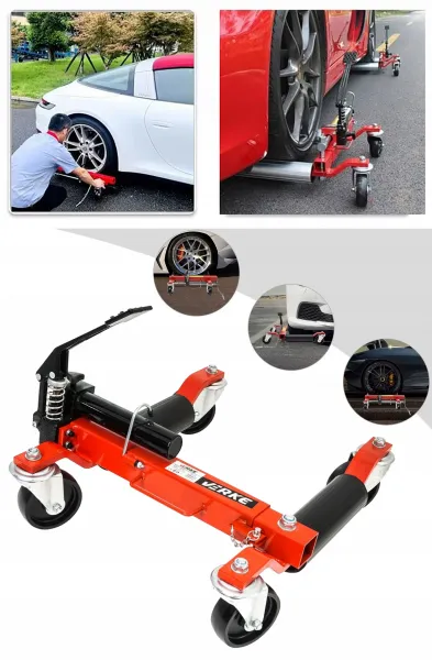 VERKE Manipulačný pojazdný vozík 680kg s hydraulickým zdvihom