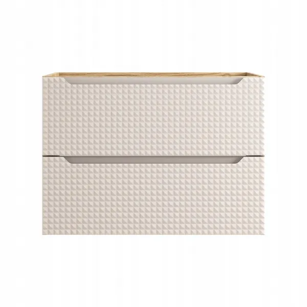 Comad Závesná skrinka pod umývadlo Luxor Beige II s doskou 120 cm béžový/dub olejovaný