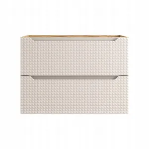 Comad Závesná skrinka pod umývadlo Luxor Beige II s doskou 120 cm béžový/dub olejovaný