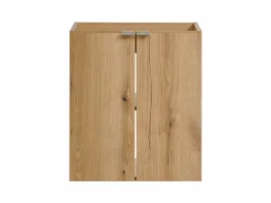 Comad Závesná skrinka pod umývadlo Nova Oak s doskou 100 cm čierna/dub evoke