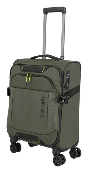 Malý textilný kufor Travelite Briize S Khaki