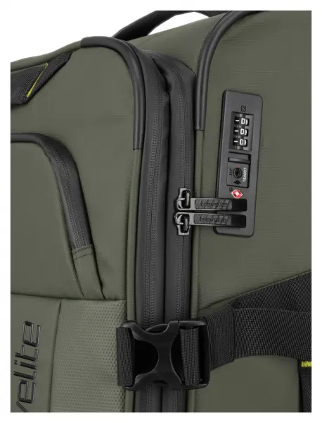Malý textilný kufor Travelite Briize S Khaki