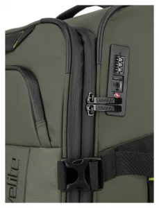 Malý textilný kufor Travelite Briize S Khaki