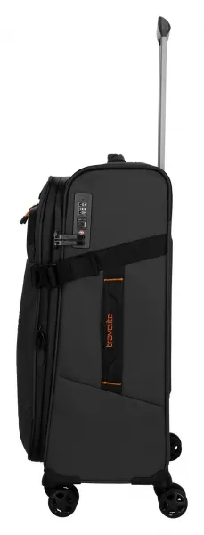 Stredný textilný kufor na kolieskach Travelite Briize M Black