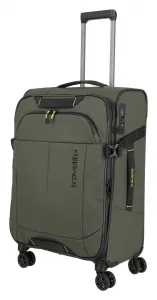 Stredný textilný kufor na kolieskach Travelite Briize M Khaki