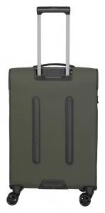 Stredný textilný kufor na kolieskach Travelite Briize M Khaki