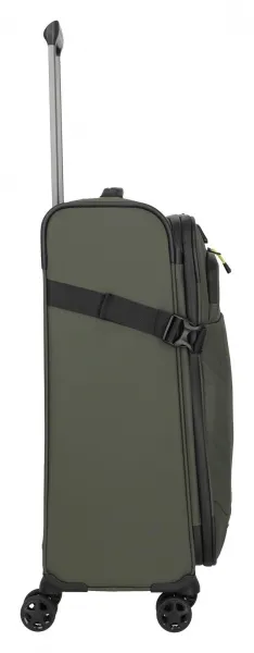 Stredný textilný kufor na kolieskach Travelite Briize M Khaki
