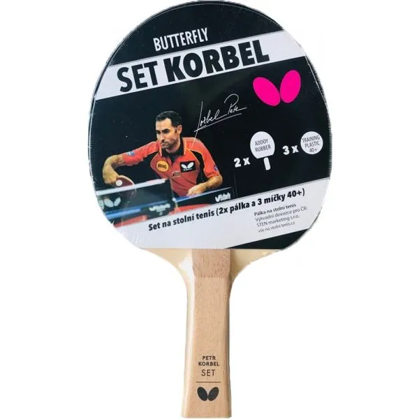 Butterfly SET KORBEL Set na stolný tenis, hnedá, veľkosť