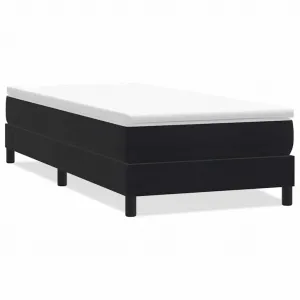 vidaXL Box Spring Posteľ bez matraca Čierna 100x220 cm Zamat