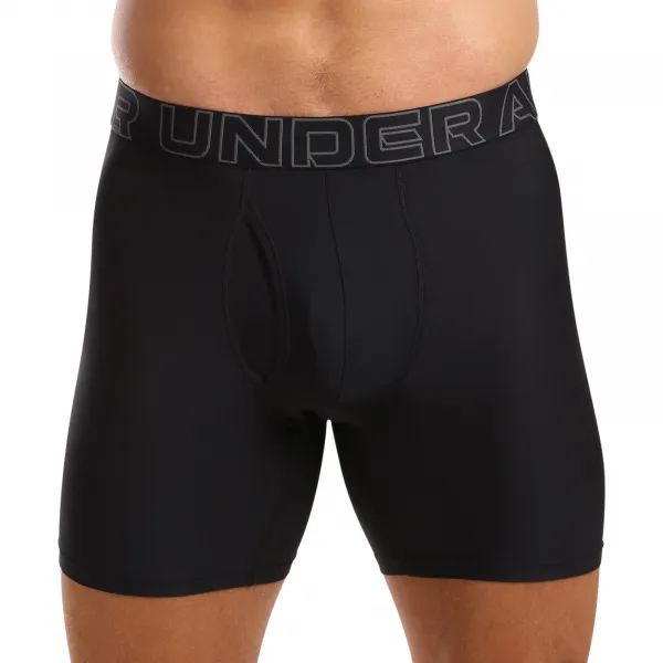 Pánske boxerky UNDER ARMOUR 6 PACK-Perf Tech Mesh 6 inch-Black