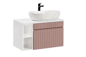 ArtCom Kúpeľňová skrinka s doskou ICONIC Rose D80/1 | 80 cm