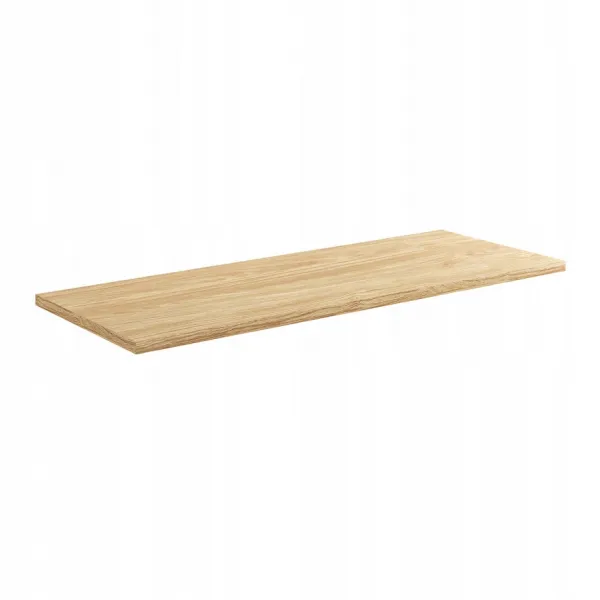 Comad Závesná skrinka pod umývadlo Luxor Black s doskou 120 cm I čierna/dub olejovaný