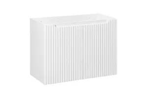Comad Kúpeľňová zostava Nova White 80 cm so skrinkami a umývadlom biela/dub evokujúci