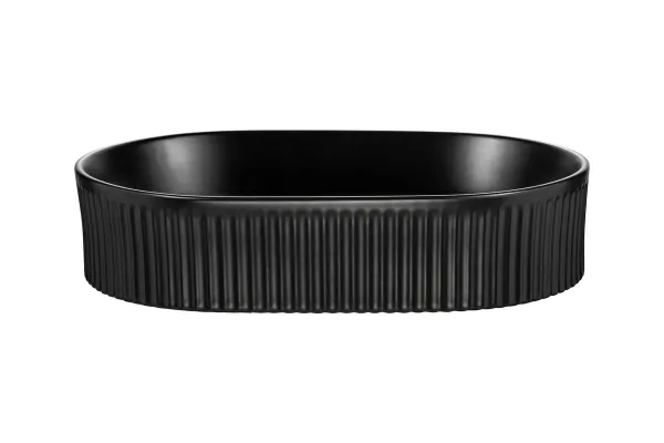 Comad Súprava keramického umývadla s výpustom BEYOND V 48 cm čierna