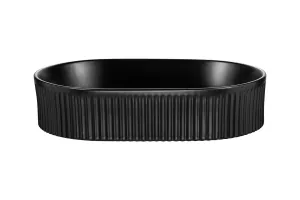 Comad Súprava keramického umývadla s výpustom BEYOND V 48 cm čierna
