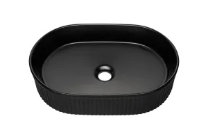 Comad Súprava keramického umývadla s výpustom BEYOND V 48 cm čierna