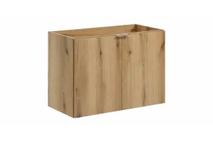 Comad Závesná skrinka pod umývadlo Nova Oak II s doskou 80 cm čierna/dub coast evoke
