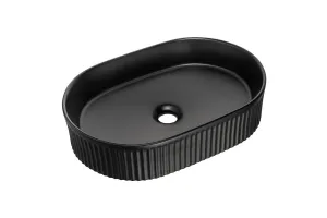 Comad Súprava keramického umývadla s výpustom BEYOND V 48 cm čierna