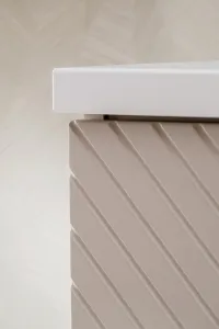 Comad Závesná skrinka Viva Cashmere s doskou 60 cm kašmírová/biela