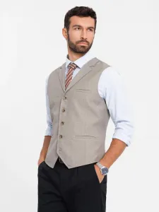 Elegantná vesta béžová - pre mužov