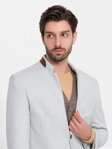Trendy sako pre pánov šedé