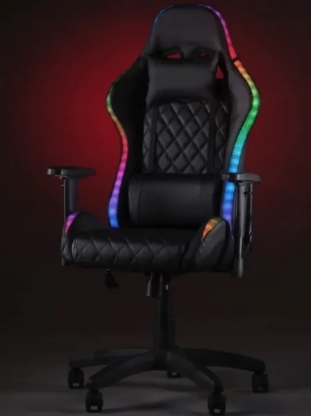ŠtýlovéergonomickéhernékreslosLEDosvetlením65073
