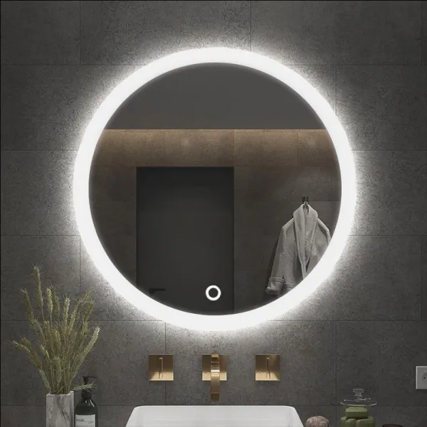 Tutumi Kulaté dotykové zrcadlo s LED osvětlením Simple 90 cm