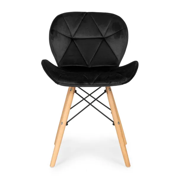 MODERNHOME Sada 4 ks jídelních židlí Salon černá