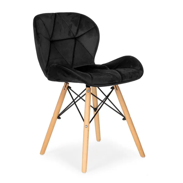 MODERNHOME Sada 4 ks jídelních židlí Salon černá