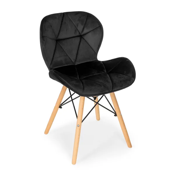 MODERNHOME Sada 4 ks jídelních židlí Salon černá