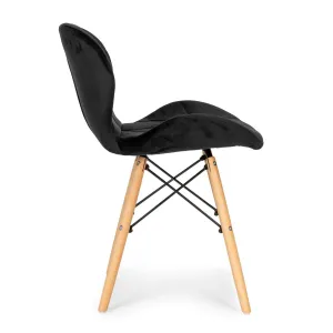 MODERNHOME Sada 4 ks jídelních židlí Salon černá