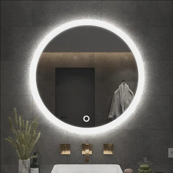 Tutumi Kulaté dotykové zrcadlo s LED osvětlením Simple 80 cm