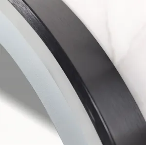 Tutumi Kulaté dotykové zrcadlo s LED osvětlením MMJ Black 80 cm černé