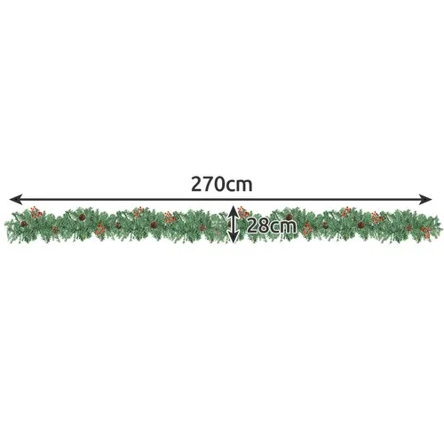 Vianočnágirlandasosvetielkami2,7m