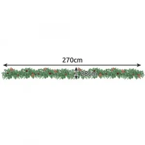 Vianočnágirlandasosvetielkami2,7m