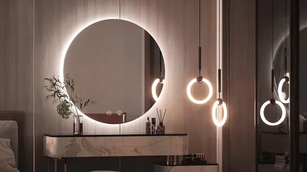 Tutumi Kulaté dotykové zrcadlo s LED osvětlením HZJ090 90 cm