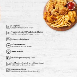 Teplovzdušná fritéza Lauben Hot Air Fryer 4000BC