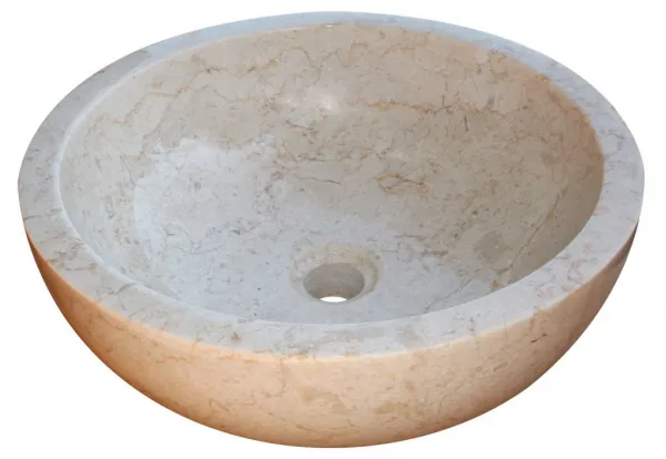 Indera Gemma 501 Ø45 cm Cream Kamenné umývadlo leštený mramor