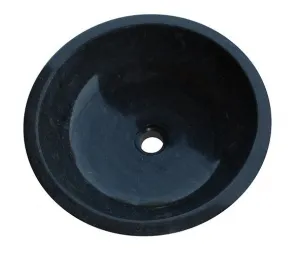 Indera Gemma 501 Ø40 cm Black Kamenné umývadlo leštený mramor