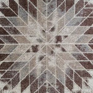 HnedýokrúhlykoberecsozaujímavýmvzoromŠírka:80cm65121_122927