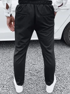 Elegantné nohavice pre mužov - čierne