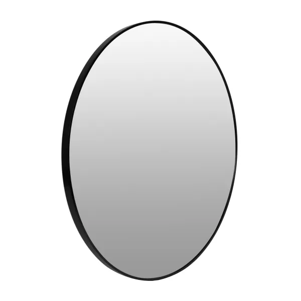 MODERNHOME Kulaté nástěnné zrcadlo Luciene I. 60 cm černé