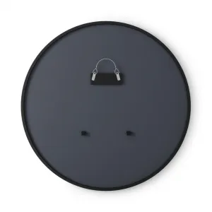 Umbra Okrúhle nástenné zrkadlo HUB 91 cm čierne