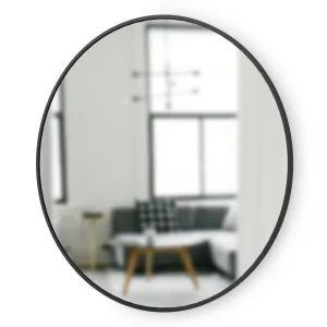 Umbra Okrúhle nástenné zrkadlo HUB 91 cm čierne