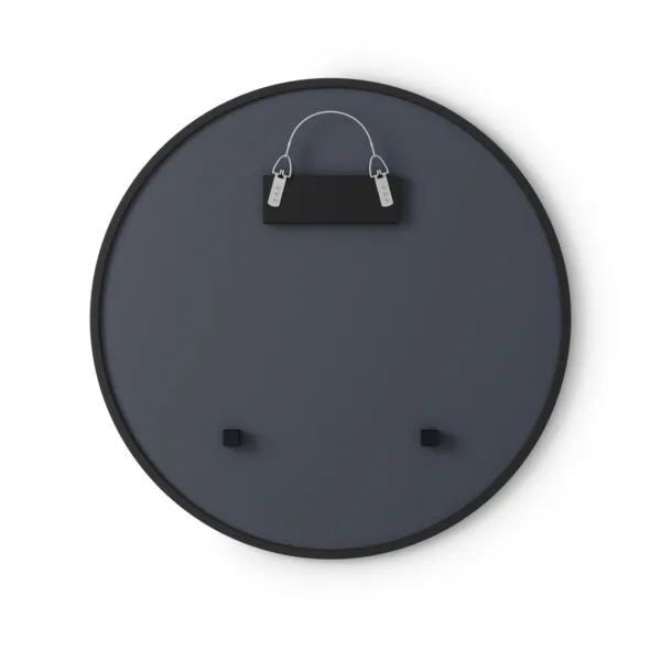 Umbra Okrúhle nástenné zrkadlo HUB 61 cm čierne