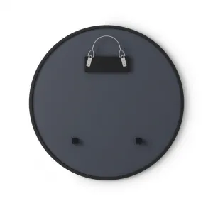 Umbra Okrúhle nástenné zrkadlo HUB 61 cm čierne