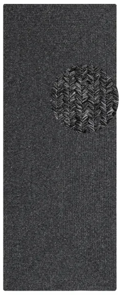 Koberec Braided Trenzado tmavosivý
