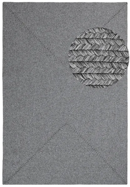 Koberec Braided Trenzado svetlosivý