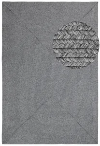 Koberec Braided Trenzado svetlosivý