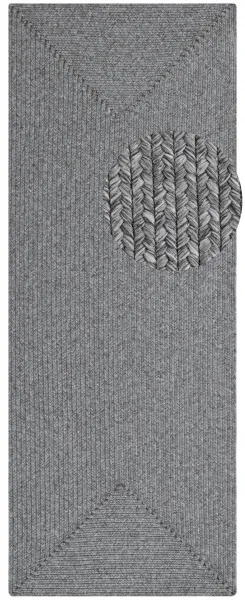 Koberec Braided Trenzado svetlosivý